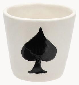 Ručne maľovaná šálka na espresso Ace of Spades