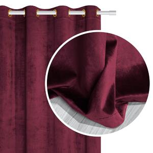 Velúrový záves SOFT VELVET bordový 140x250 cm