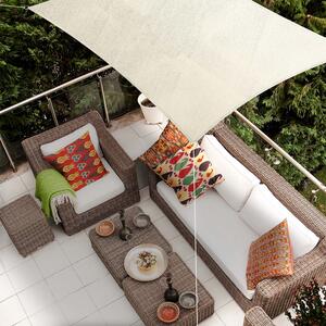 Blumfeldt Obdĺžniková slnečná clona, 2 × 3 m, s upevňovacími krúžkami, polyester, priedušná