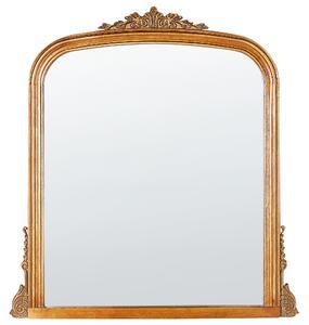 Nástenné zrkadlo zlaté MDF 75 x 78 cm na stenu dekoratívne vintage štýl závesné dekorácie
