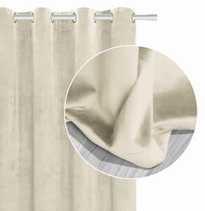 Velúrový záves SOFT VELVET krémový 140x250 cm