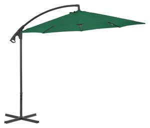 Maison Exclusive - Zelený slnečník s oceľovým stožiarom 300 cm