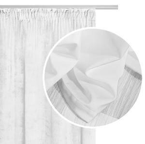 Velúrový záves SOFT VELVET biely na riasiacu pásku Rozmer: 140x270 cm