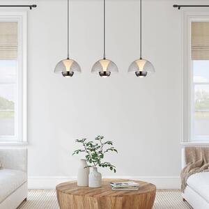 LED závesné svietidlo, dymovo sivá, dĺžka 68 cm, plast