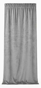 Velúrový záves SOFT VELVET sivý Rozmer: 140x300 cm