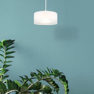 Belinda LED závesné svietidlo, Ø 15 cm, biela, sklo