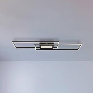 Stropné LED svetlo Saunders, dĺžka 96 cm, čierne, 3D efekt