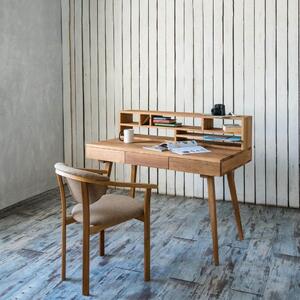 Pracovný stôl Office z masívneho dubového dreva - 1200x650