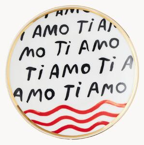Ručne vyrobený porcelánový dezertný tanier Con Amore