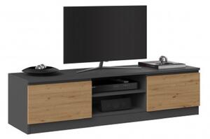 Televízny stolík RTV M120 - antracit/dub artisan