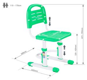 FD Rastúca stolička SST3L-S - zelená