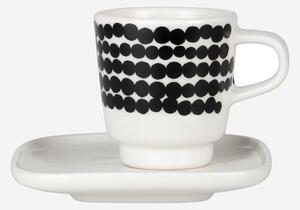Marimekko Espresso šálka s tanierikom Oiva Siirtolapuutarha 50ml