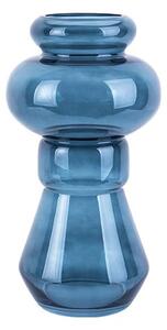 Modrá sklenená váza PT LIVING Morgana, výška 35 cm