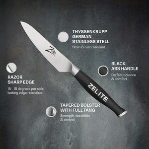 Zelite Infinity by Klarstein Comfort Pro, 4" nôž na lúpanie, 56 HRC, nehrdzavejúca oceľ