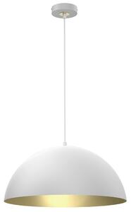 EUlight Závesné svietidlo Beta, 1x zlaté/biele kovové tienidlo, (fi 35cm), w/g