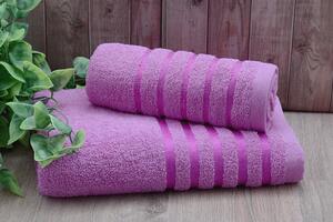Set uteráka a osušky HASI fialový