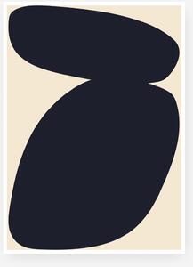Paper Collective Plagát Solid Shapes 03 By Nina Bruun 50x70 cm