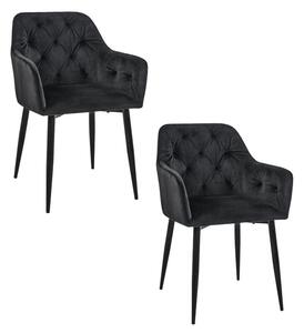 Set 2 ks jedálenských stoličiek SJ.030, čierna