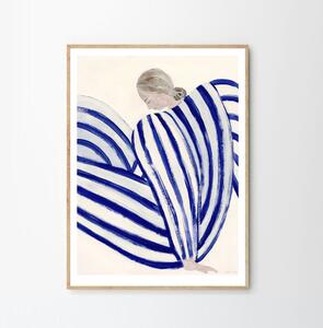The Poster Club Plagát Blue Stripe At Concorde by Sofia Lind 50x70 cm