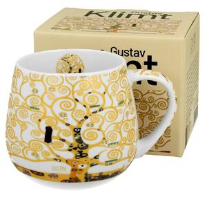 Porcelánový hrnček Klimt Ecru Tree Of Life 430 ml