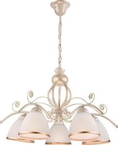 Brilagi - LED luster na reťazi ANTICO 5xE27/60W/230V 3000K biela patina