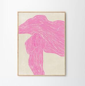 The Poster Club Plagát The Line - Pink by Rebecca Hein 50x70 cm