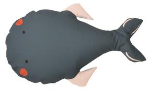 Sivý detský sedací vak Whale – The Wild Hug