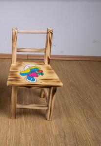 Bestent Detská drevená stolička Šmoulinka