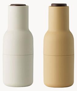Mlynčeky na soľ a korenie's vrchnákmi z orechového dreva Bottle Grinder, 2 ks