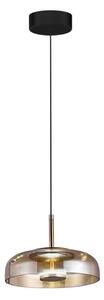 LED Luster na lanku VETRO LED/6W/230V pr. 23 cm béžová/čierna