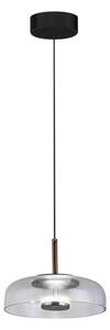 LED Luster na lanku VETRO LED/6W/230V pr. 23 cm šedá/čierna