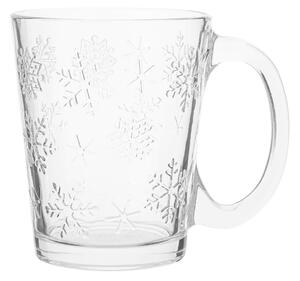 Altom Sklenený hrnček Snowflakes 300 ml