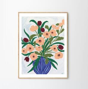 The Poster Club Plagát Cerulean Still Life by Anine Cecilia Iversen 50x70