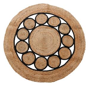 Koberec Jute, (fi) 90 cm, hnedá/čierna