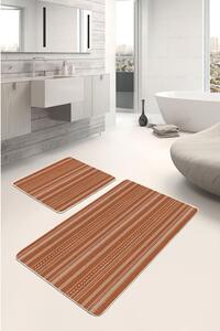Hnedé kúpeľňové predložky v súprave 2 ks 60x100 cm – Mila Home