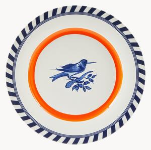 Plytké taniere Bird Patterned, 2 ks