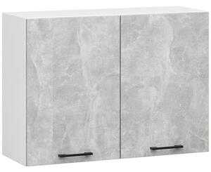 Kuchynská skrinka OLIVIA W80 H580 - biela/beton