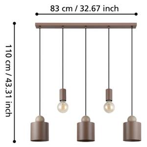 Eglo 900346 - Luster na lanku GAZZOLA 5xE27/40W/230V