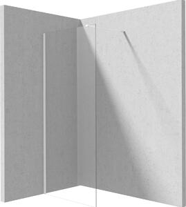 Deante Prizma stena sprchového kúta walk -in 80 cm biela matný/sklo priehľadné KTJ_A38P