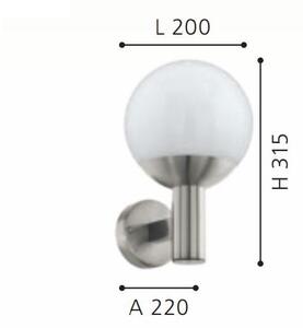 Eglo 900265 - LED RGB Stmievateľné vonkajšie svietidlo E27/9W/230V 2700-6500K IP44