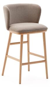 Svetlohnedá barová stolička (výška sedadla 65 cm) Ciselia – Kave Home