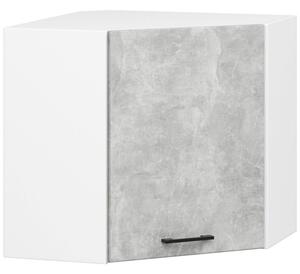 Kuchynská skrinka OLIVIA W60/60N H580 - biela/beton
