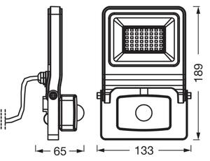 Osram - LED reflektor s pohybovým senzorom ENDURA LED/30W/230V 3000K IP44