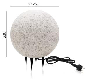 Vonkajšie dekoračné svietidlo GARDEN BALL 1xE27/40W/230V IP65 pr. 25 cm