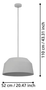 Eglo 900381 - Luster na lanku CONTRISA 1xE27/40W/230V pr. 52 cm