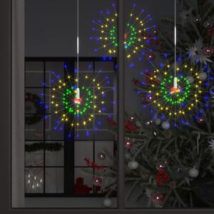 Vonkajší vianočný LED ohňostroj 10ks, rôzne farby 20cm, 1400LED