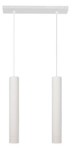 LED Luster na lanku TUBA 2xGU10/4,8W/230V biela
