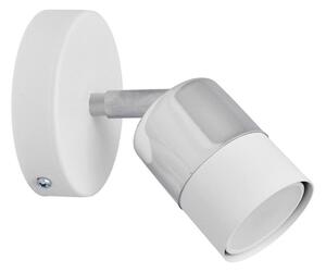LED Nástenné bodové svietidlo TUBSSON 1xGU10/4,8W/230V biela/lesklý chróm