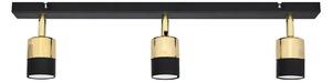 LED Bodové svietidlo TUBSSON 3xGU10/4,8W/230V čierna/zlatá