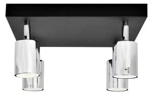 LED Bodové svietidlo TUNE 4xGU10/4,8W/230V matný chróm/čierna